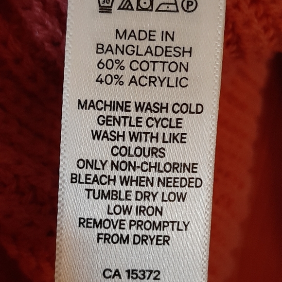 Cotton Blend cropped hoodie Size Large - Picture 3 of 6